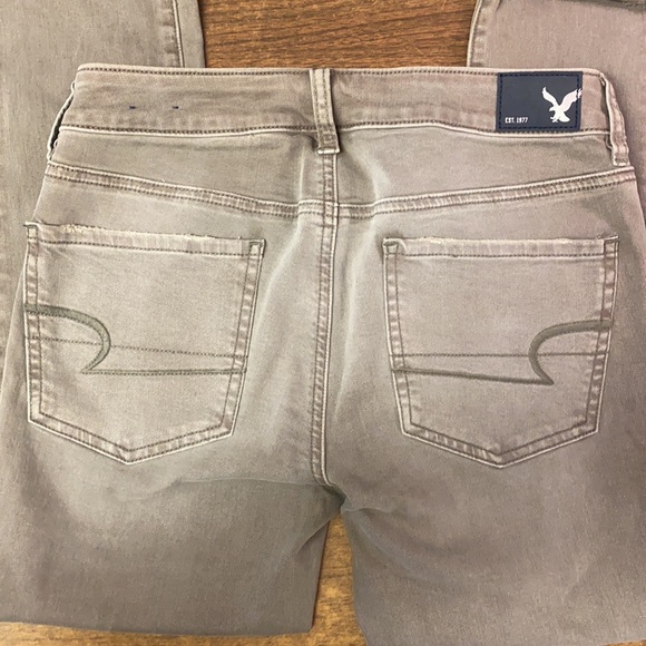 American Eagle, jeans, size 6, color faded green - Picture 3 of 3
